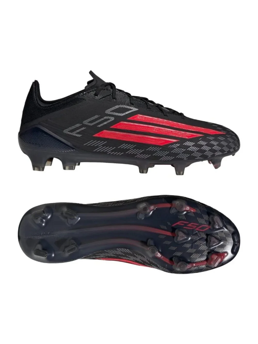 adidas F50 Elite FG - Unisex Soccer Shoes Black Licid Red JS4157 NEW
